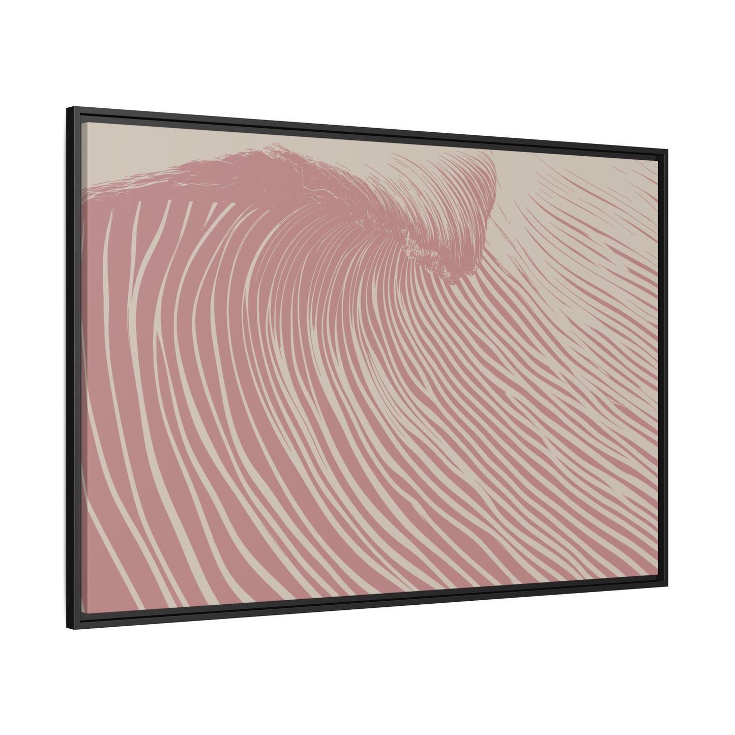 Wedge - Blush - Framed Canvas