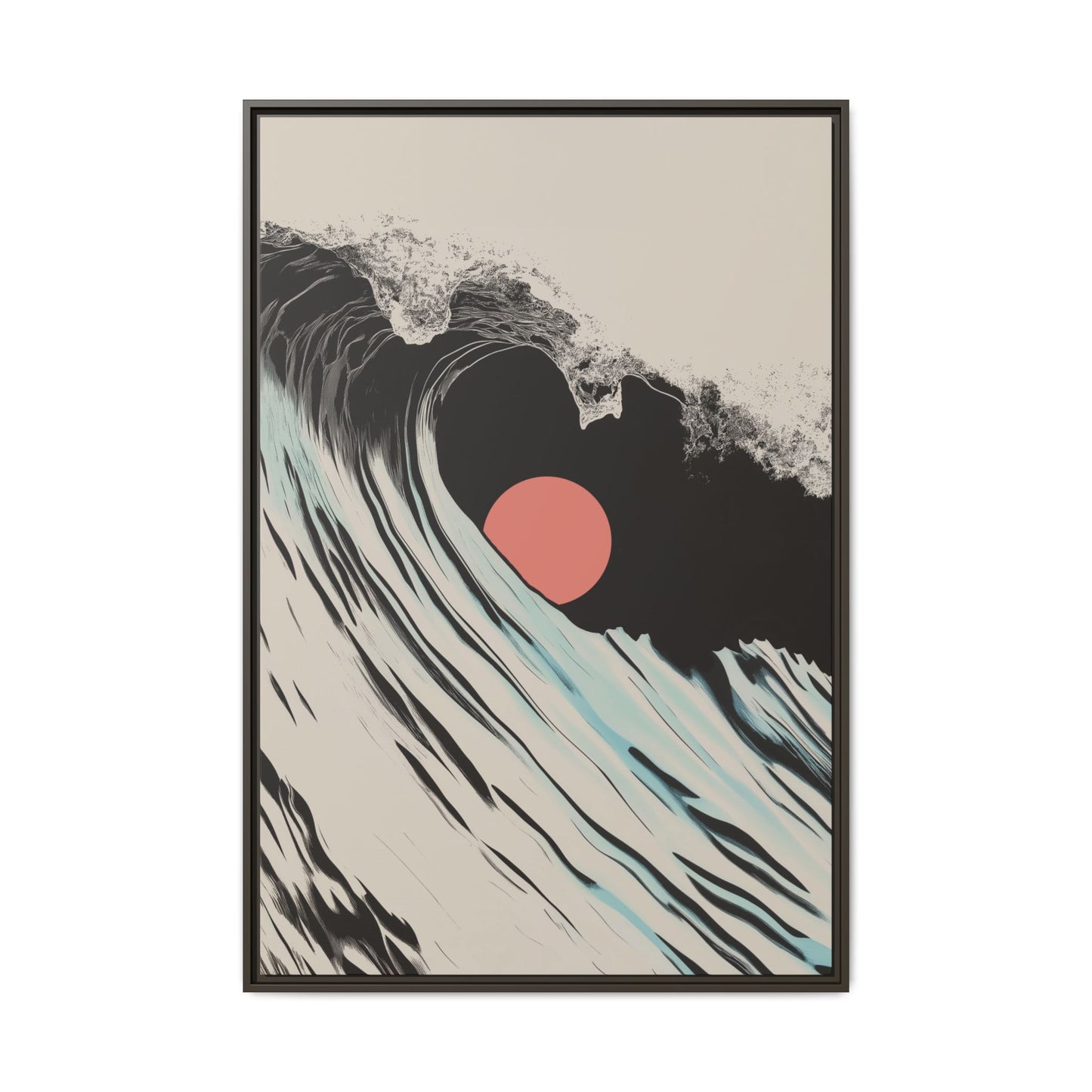 Keyhole - Sand - Framed Canvas