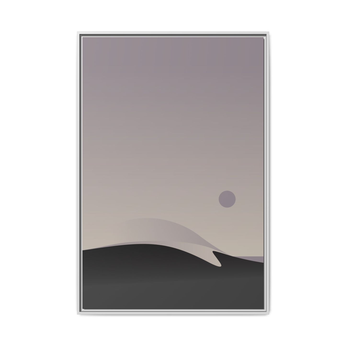 Hazy 4 - Framed Canvas