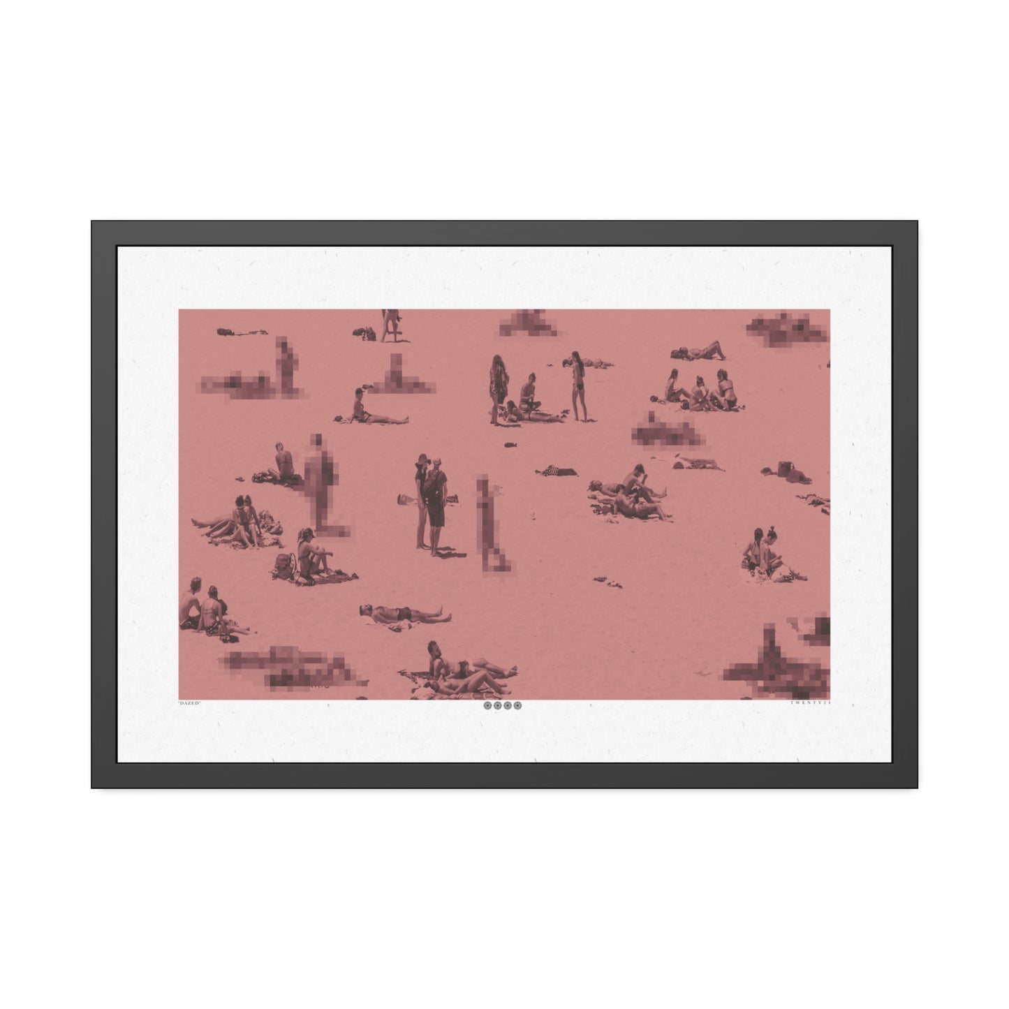 Dazed - Rose - Framed Print