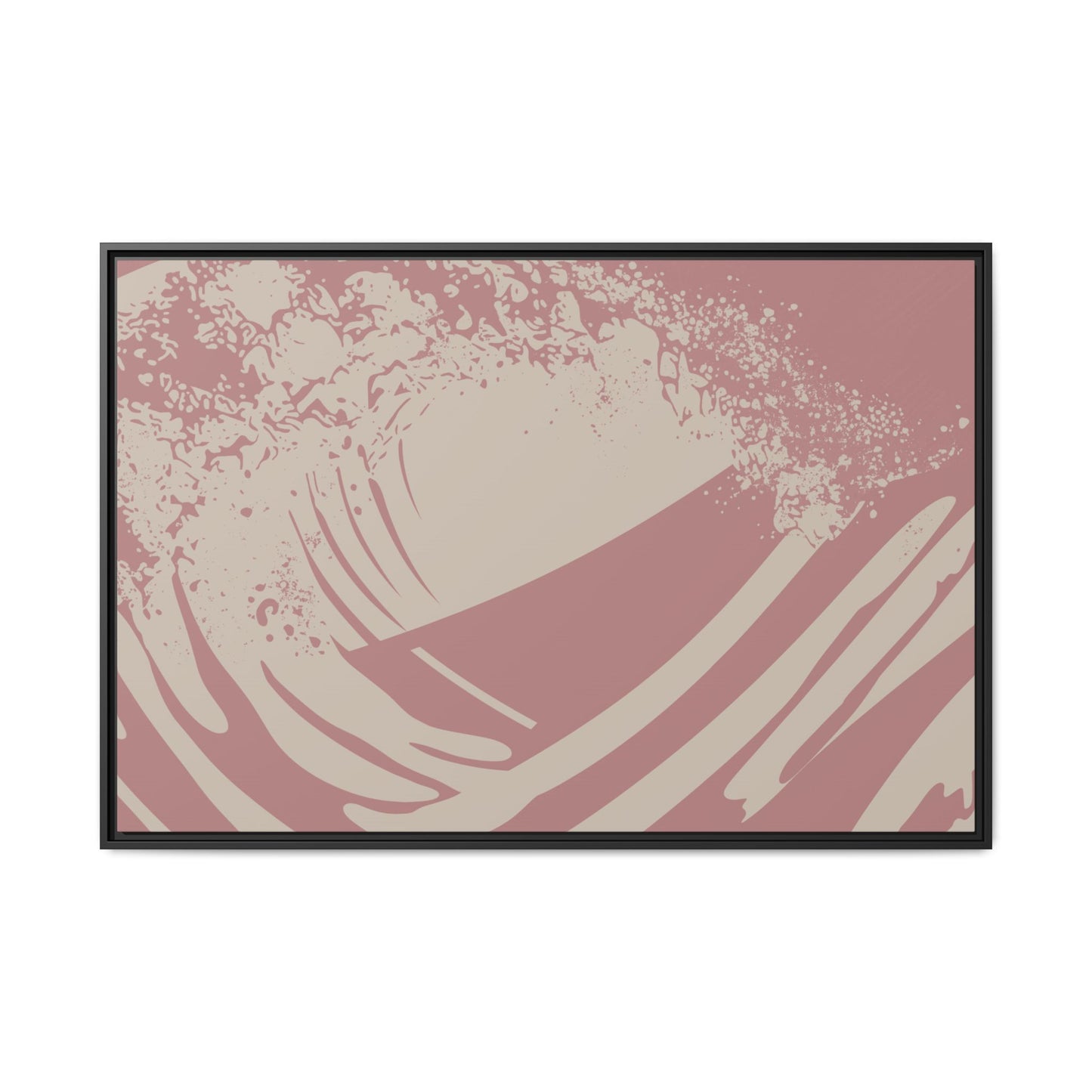 Turmoil - Rose - Framed Canvas