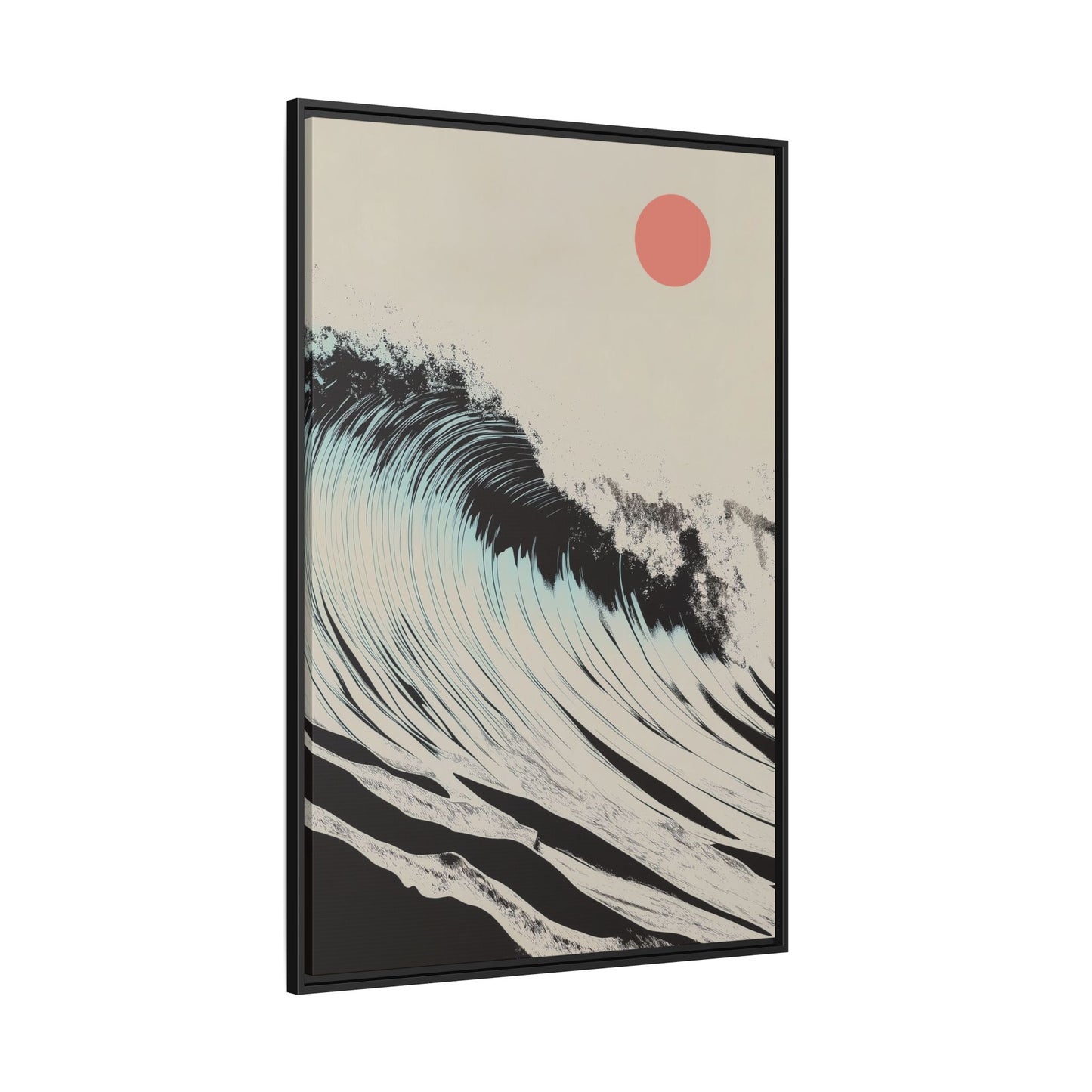Thresh Wave - Sand - Framed Canvas