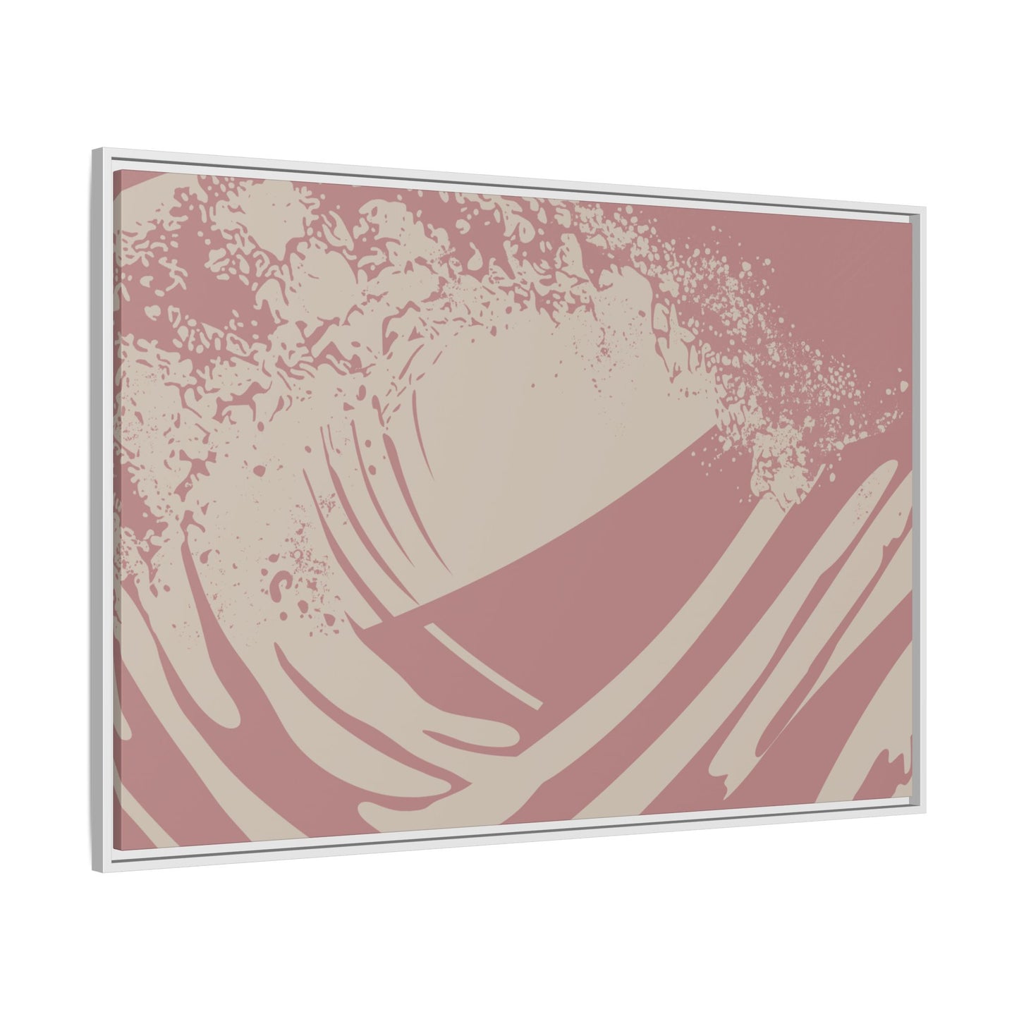 Turmoil - Rose - Framed Canvas