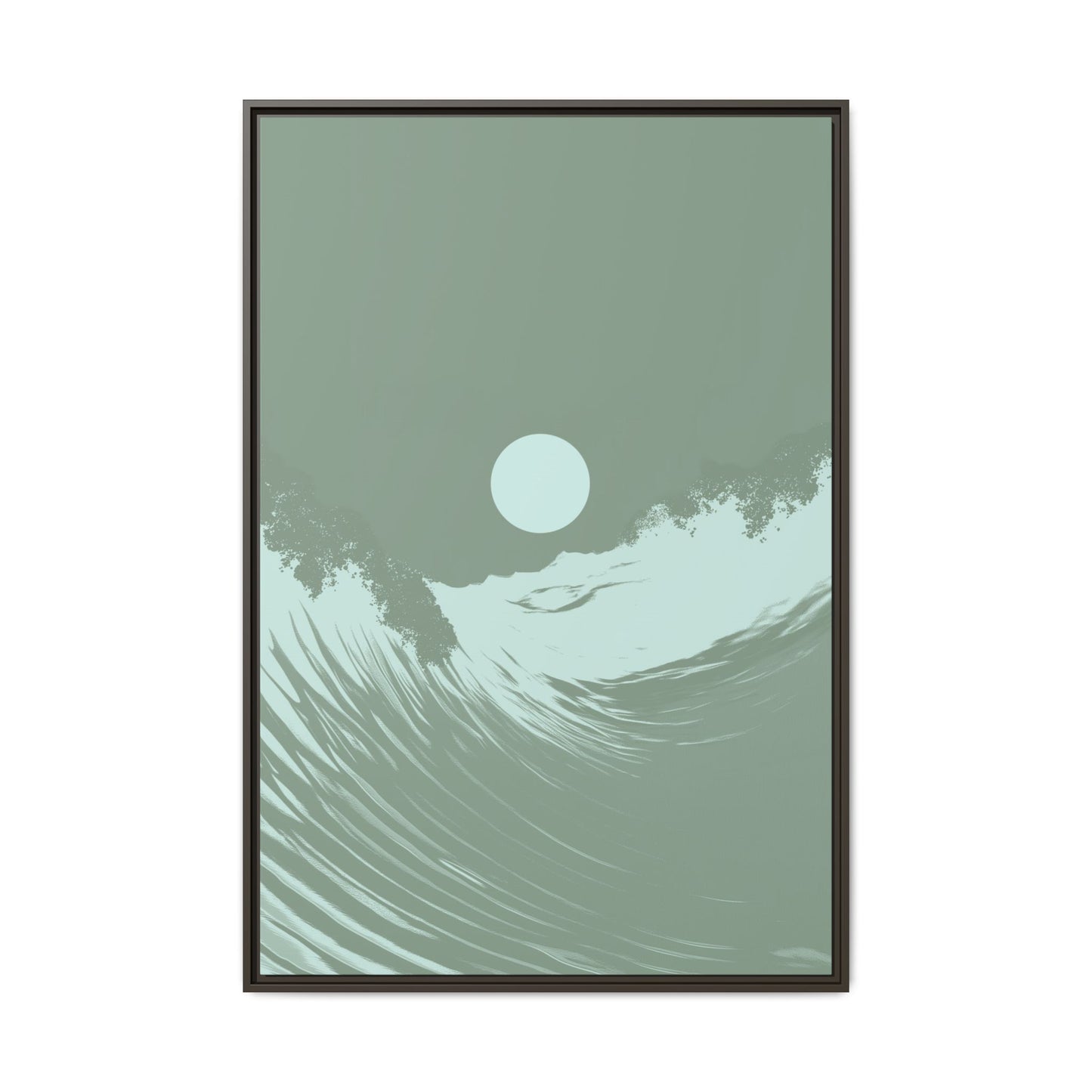 Washed - Sage - Framed Canvas