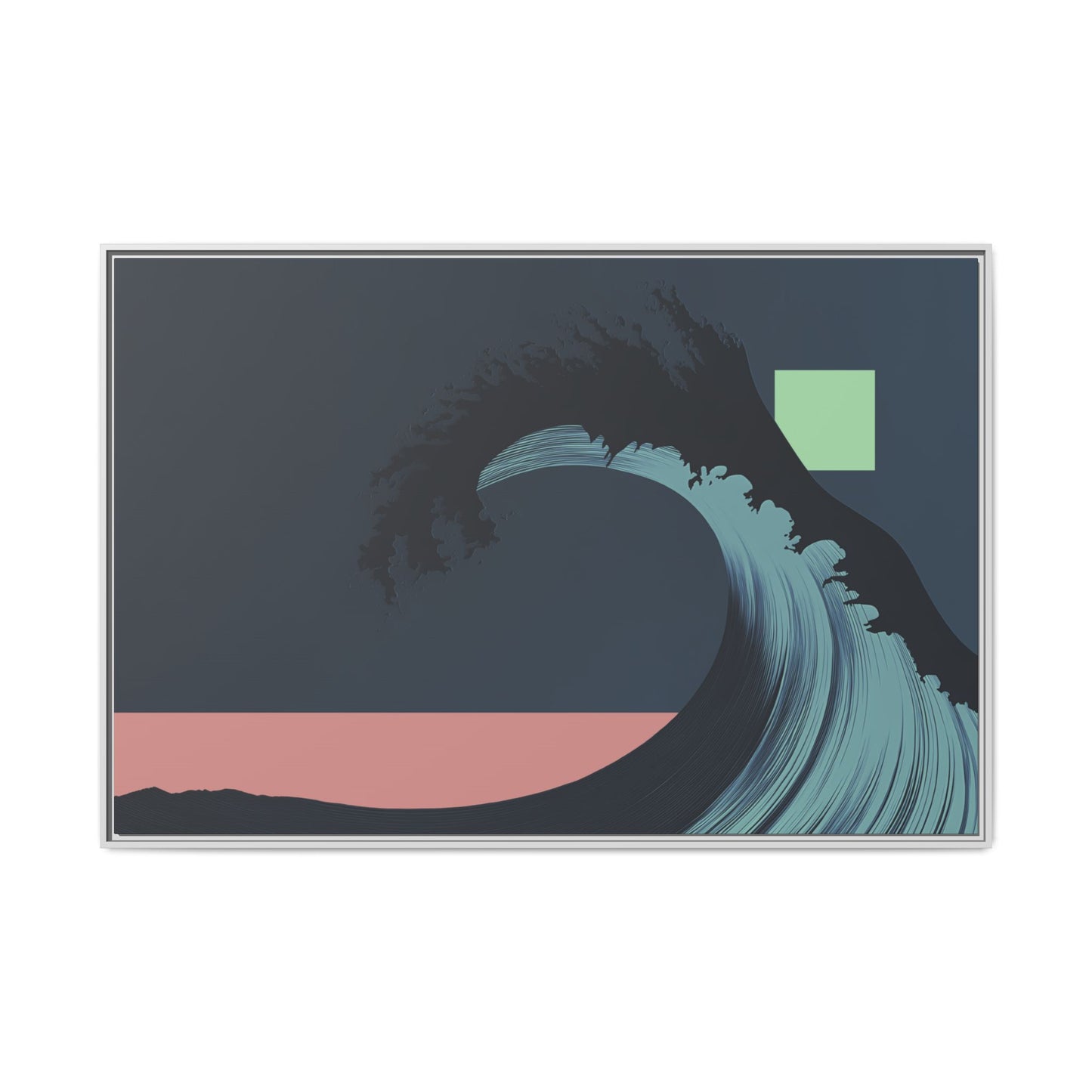 Ohara - Midnight - XL Framed Canvas