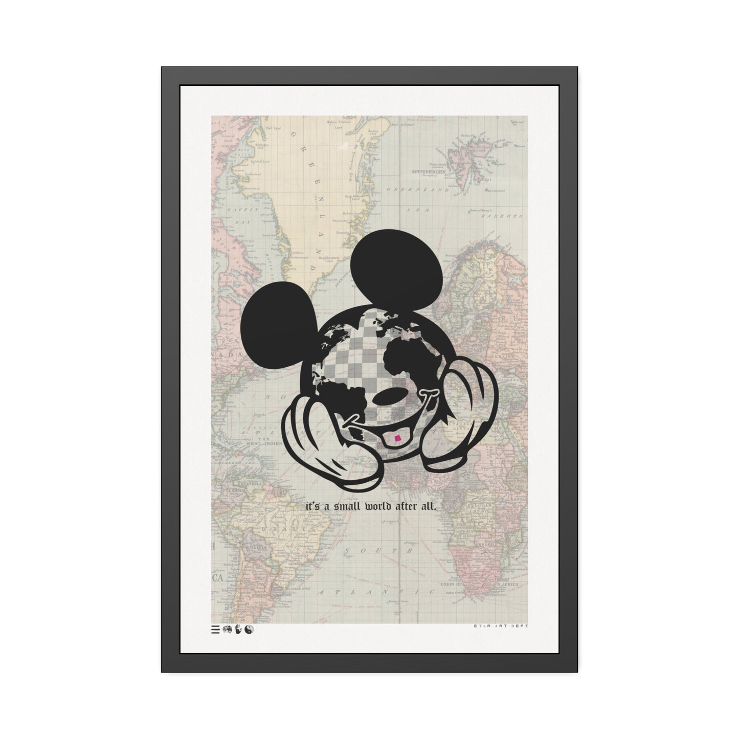 It's A Small World - Mouse - Framed Print