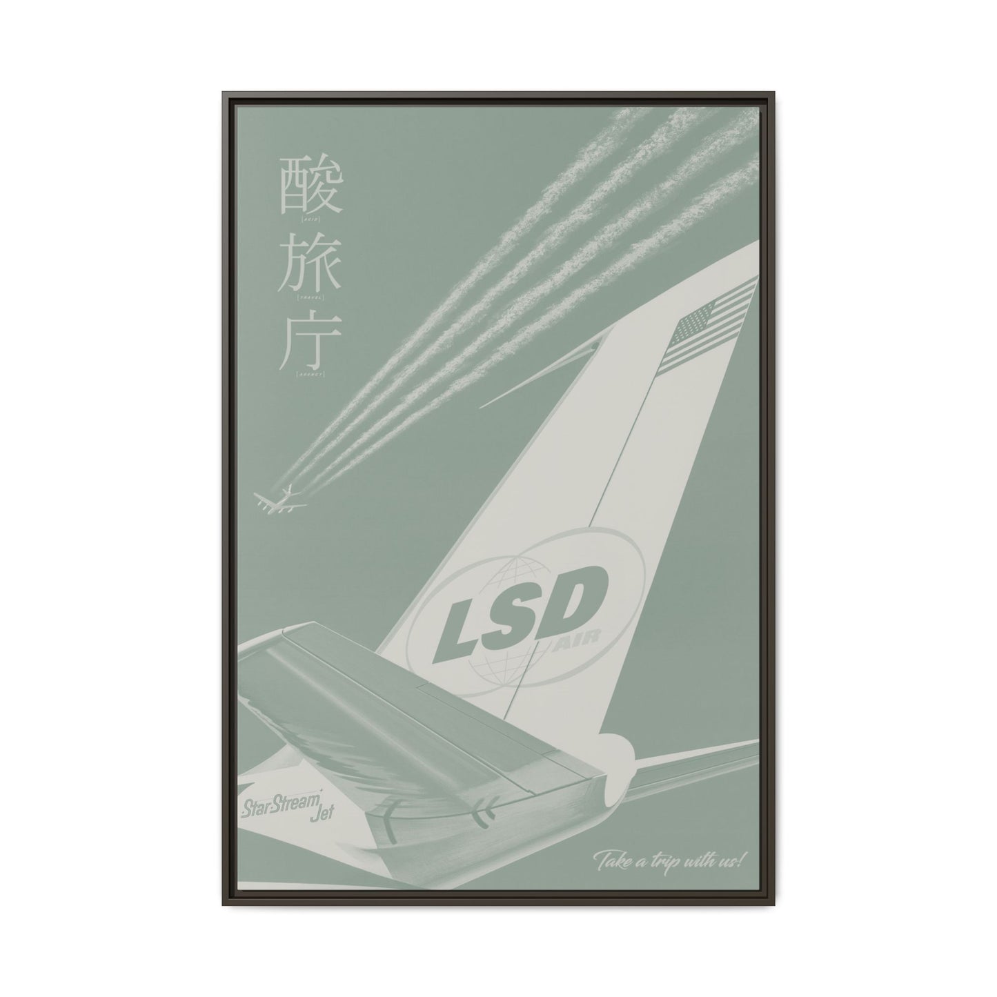 L.S.D. Air - Sage - Framed Canvas
