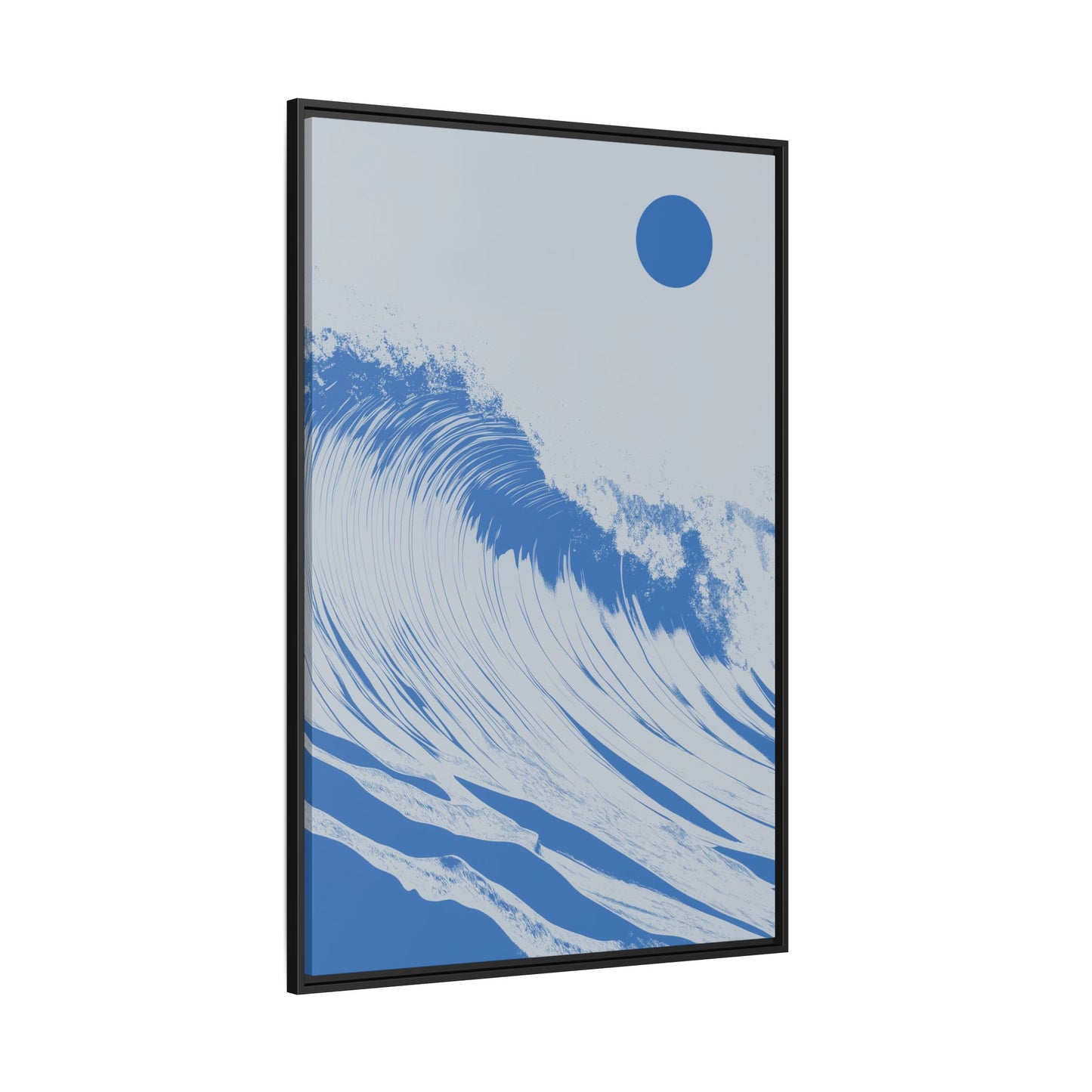 Thresh Wave - Royal - Framed Canvas