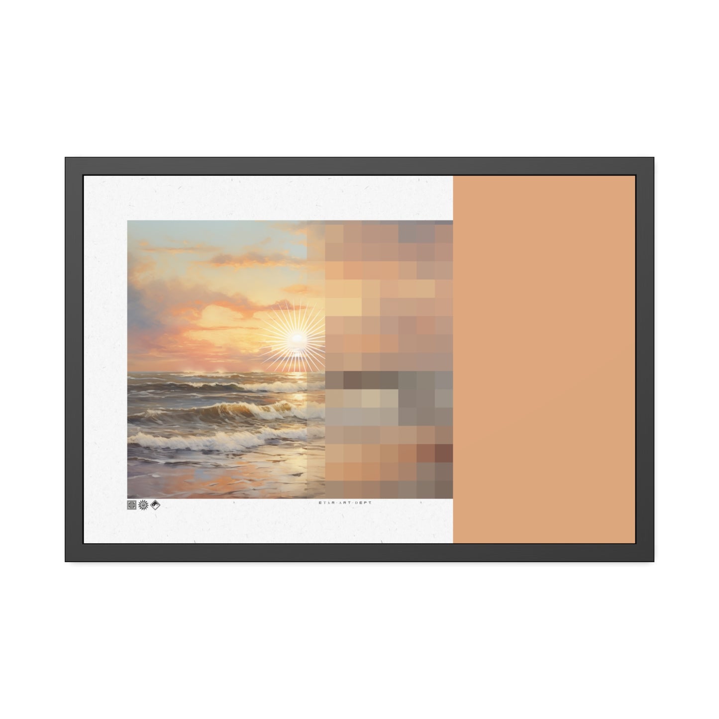 Golden Hour - MDRN ANTQ - Framed Print