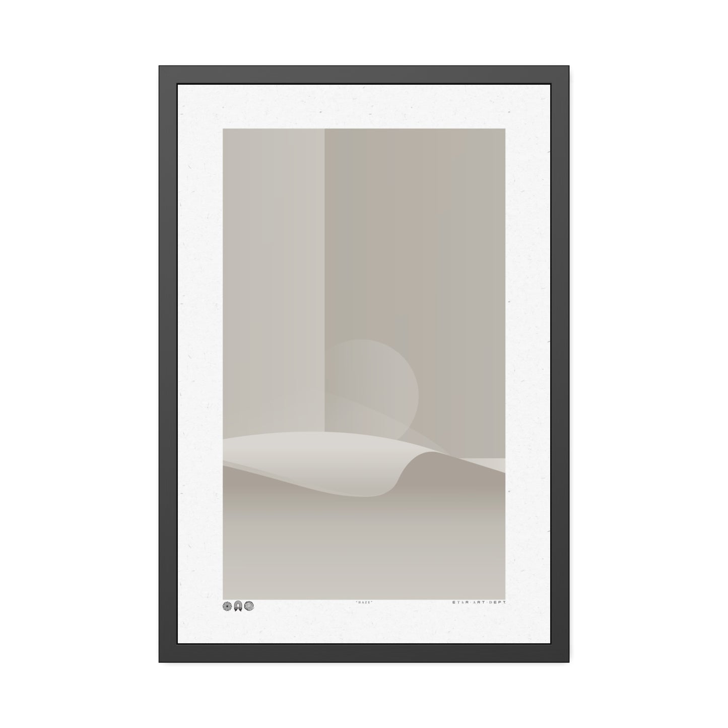 Haze - Stone - Framed Print