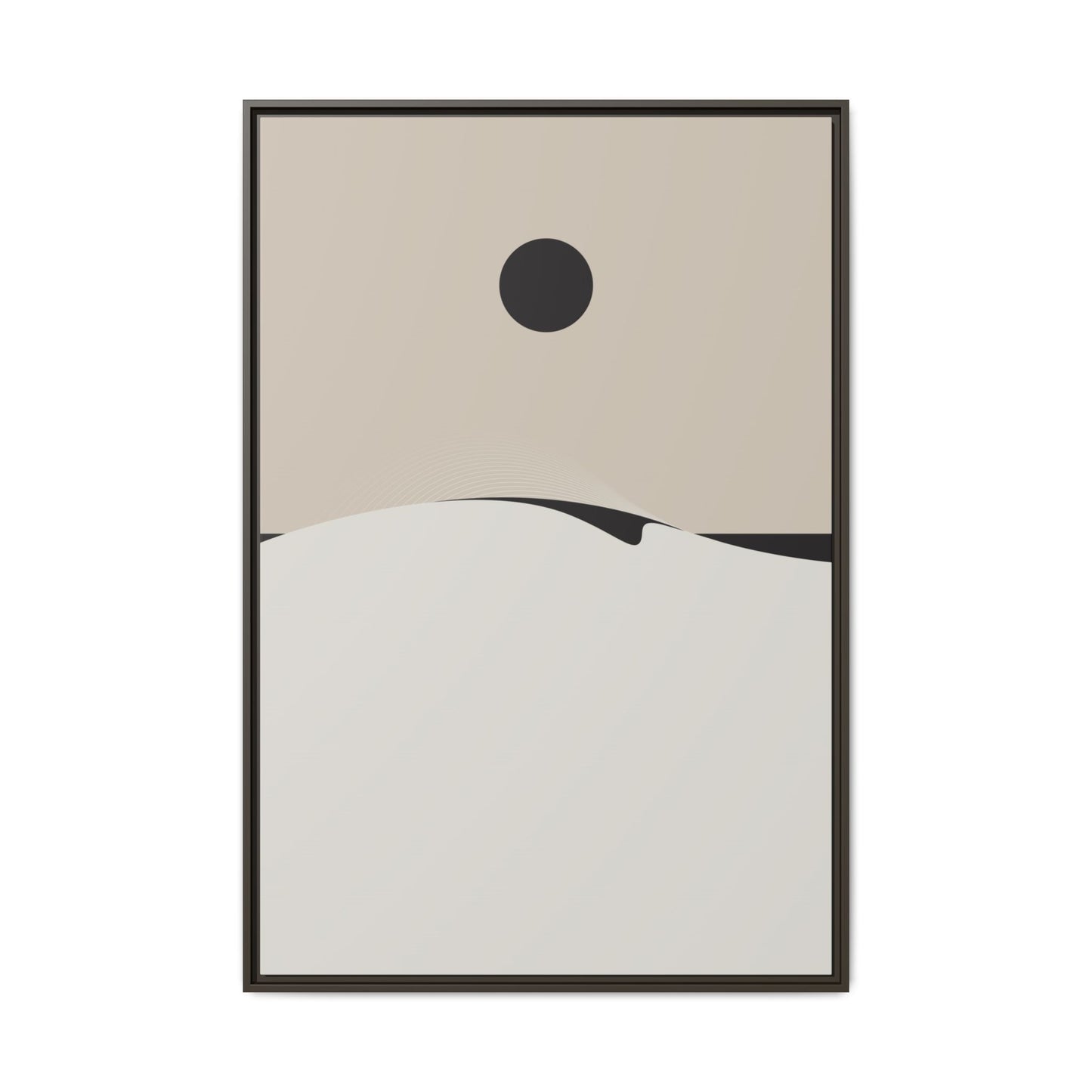 Day Wave 4 - Sand - Framed Canvas