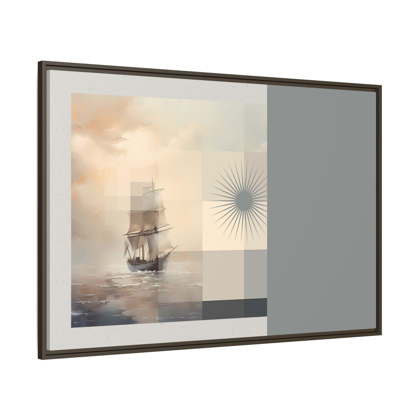 Calm Seas - MDRN ANTQ - Framed Canvas