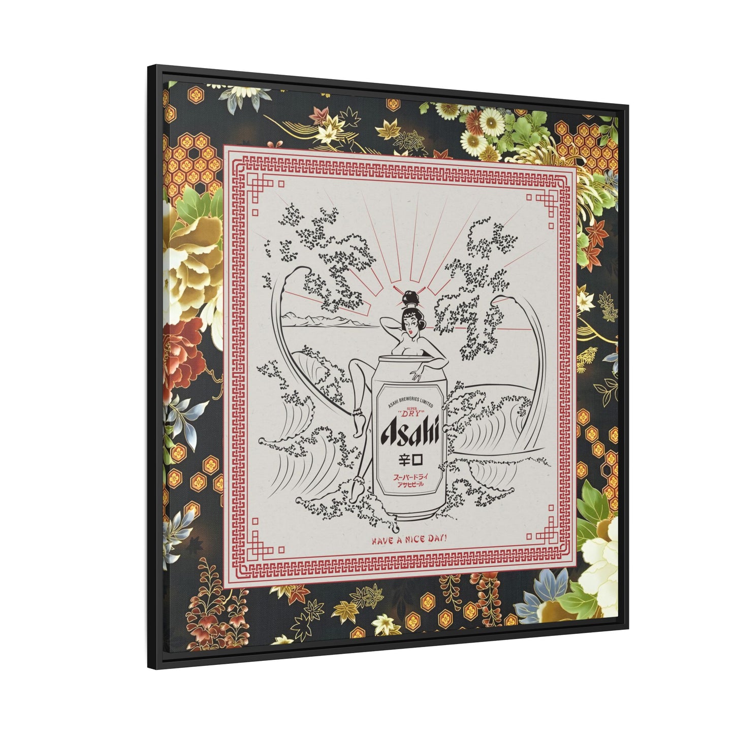 Asahi - Take Out - Framed Canvas