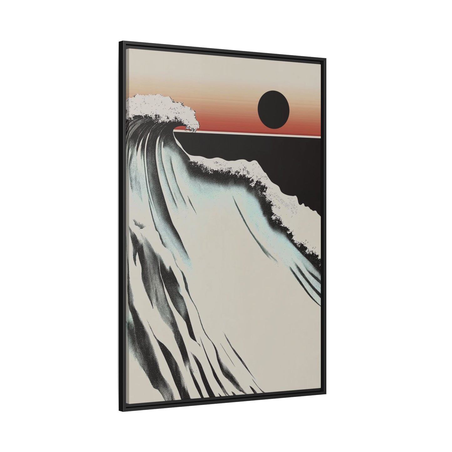 Crest - Sand - Framed Canvas