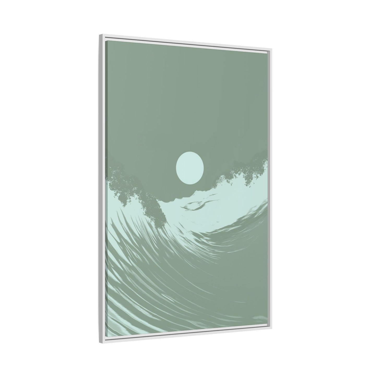 Washed - Sage - Framed Canvas