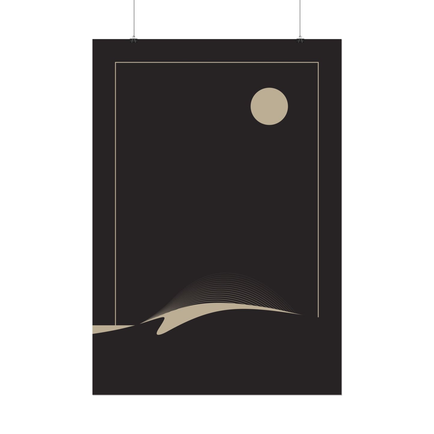 Night Wave 2 - Black - Fine Art Print