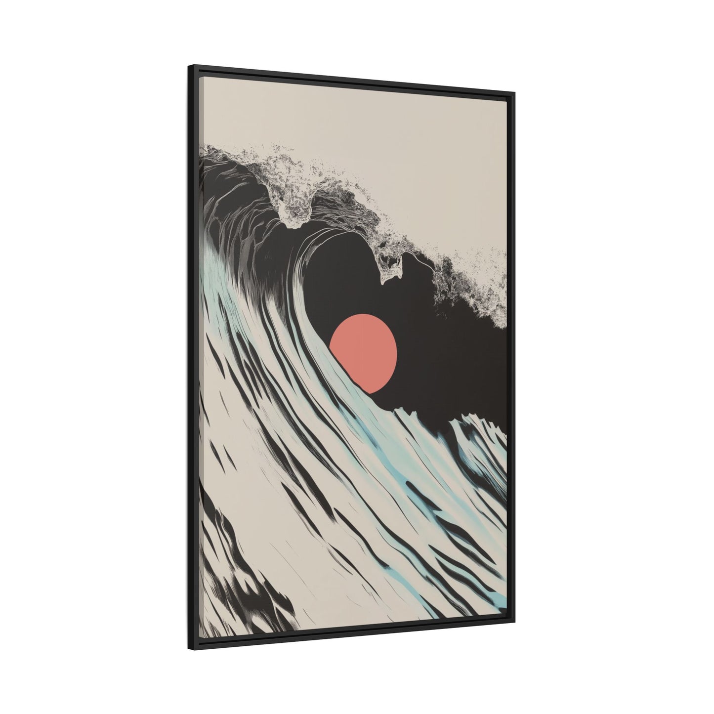 Keyhole - Sand - Framed Canvas
