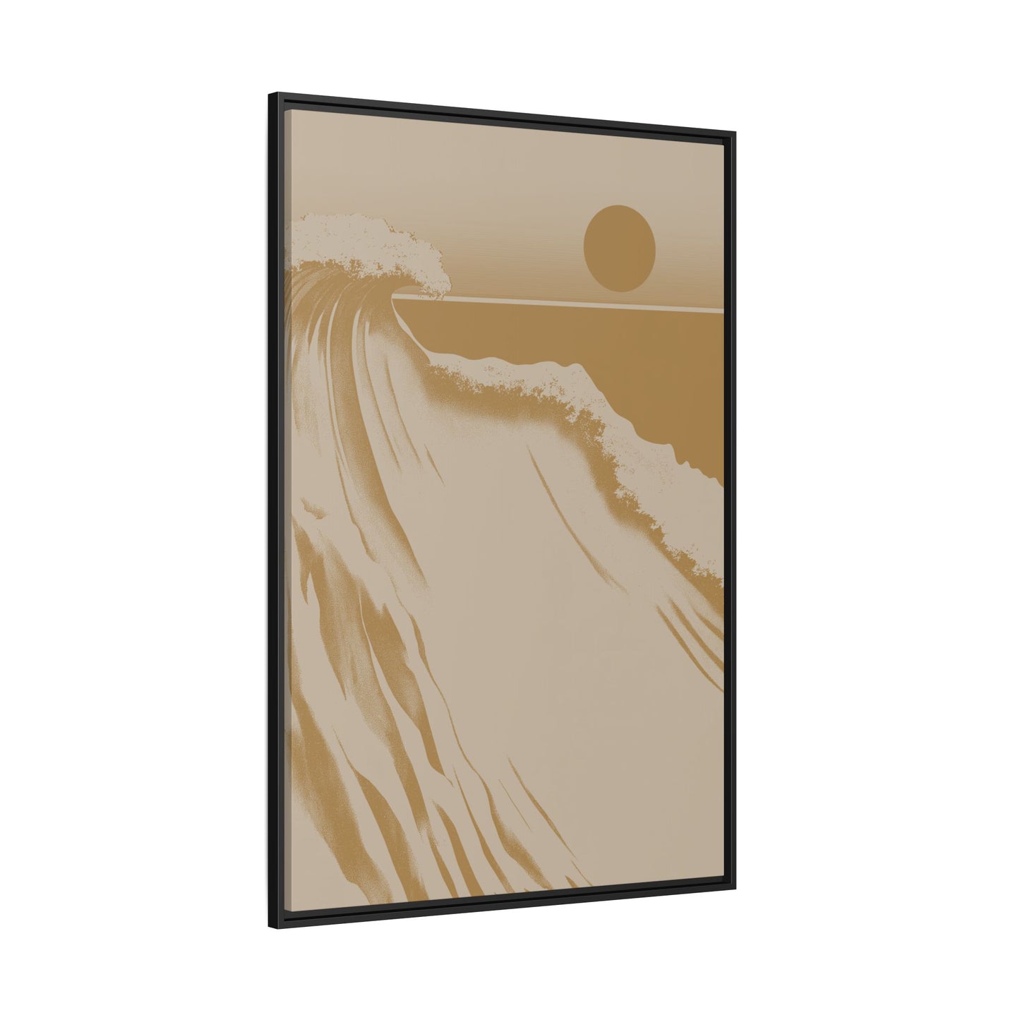 Crest - Gold - Framed Canvas