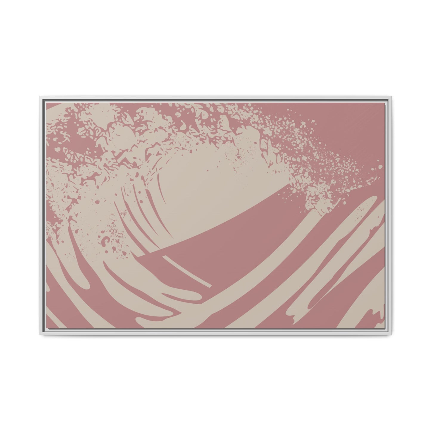 Turmoil - Rose - Framed Canvas