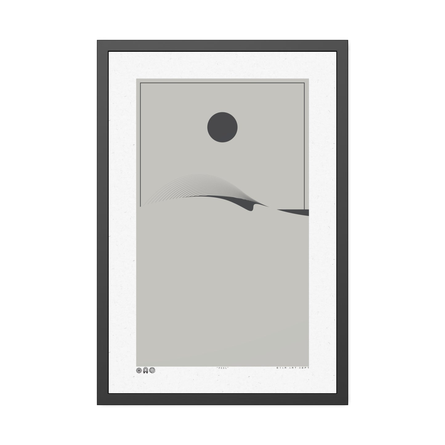 Peel 2 - Stone - Framed Print