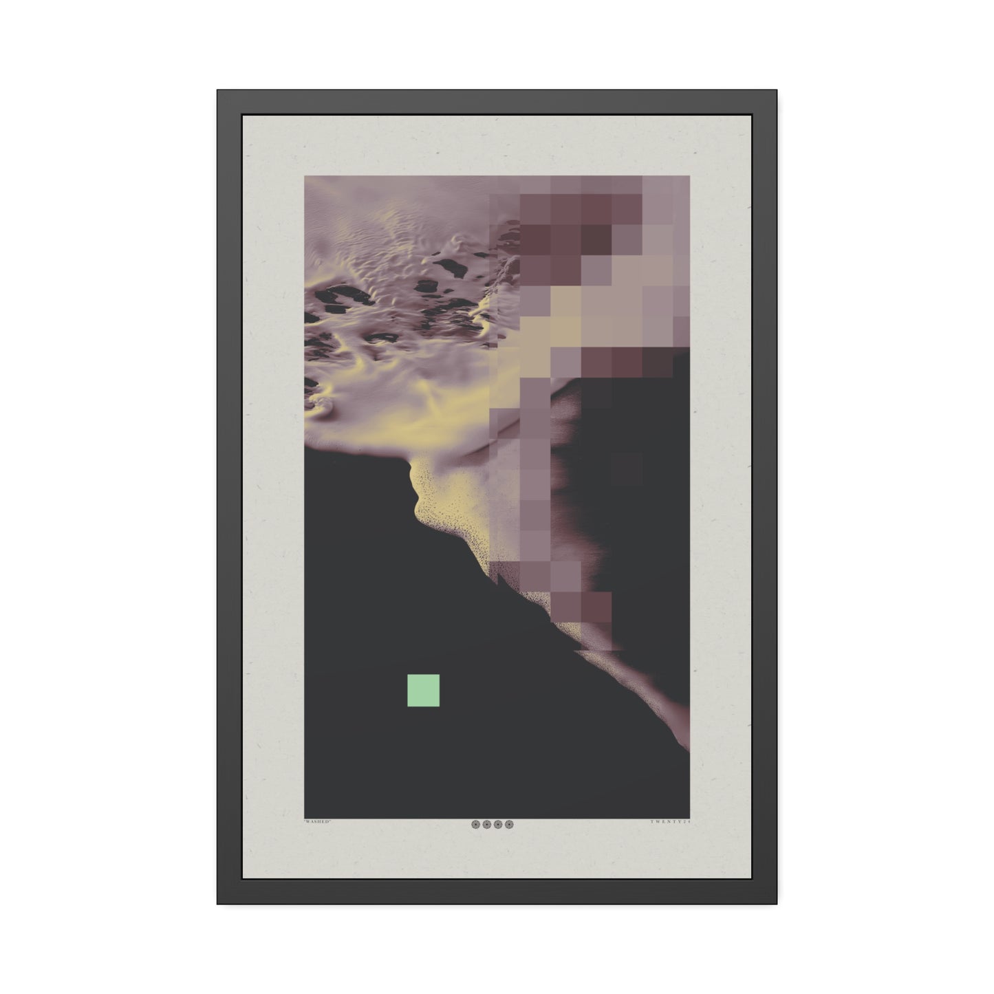 Washed 2 - Rust - Framed Print