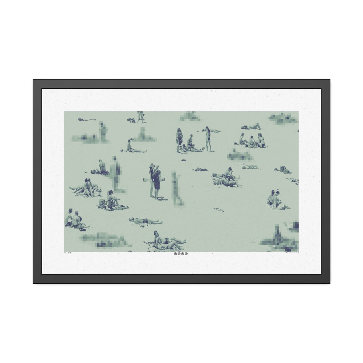 Dazed - Green Haze - Framed Print