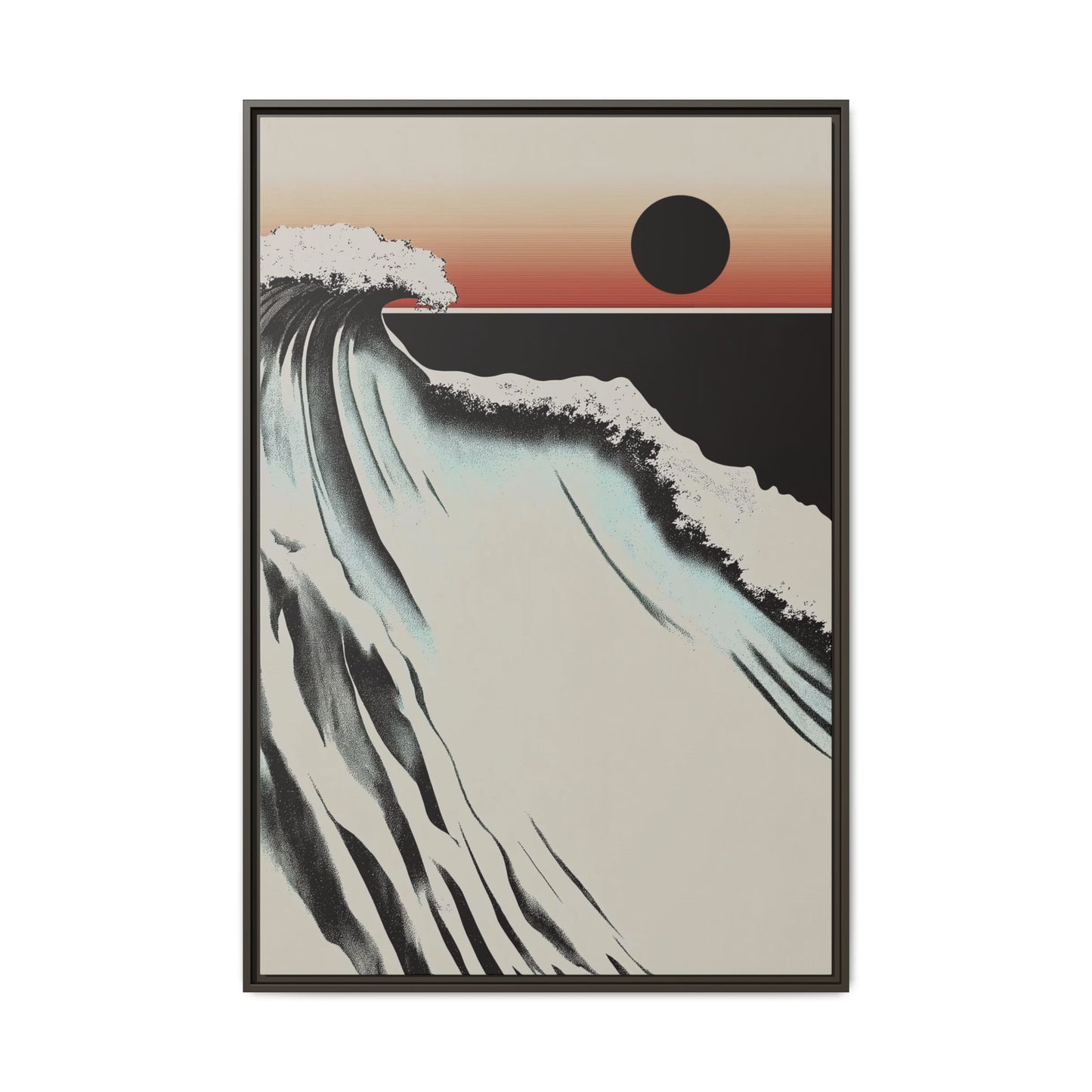 Crest - Sand - Framed Canvas