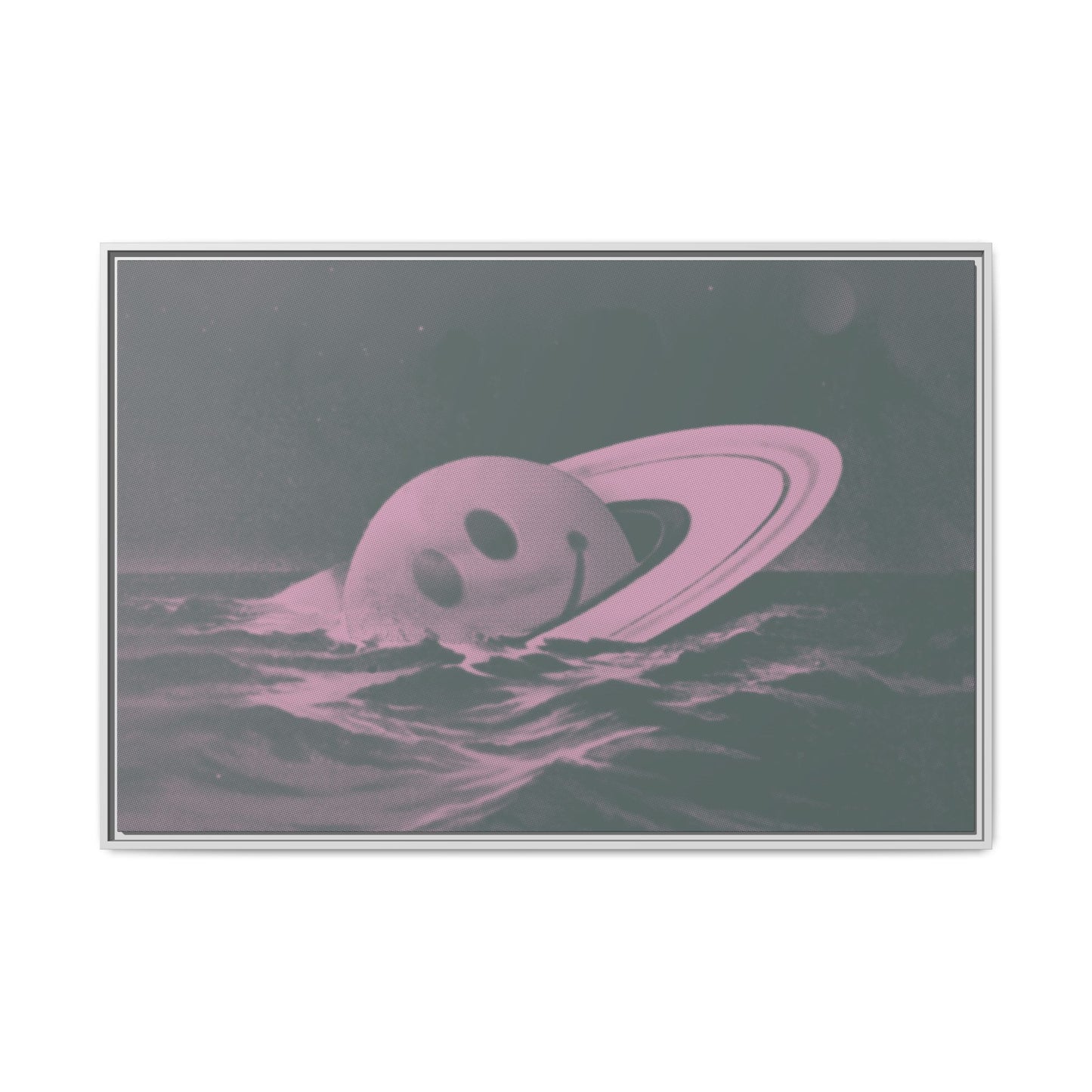 Everything Is Fine - Sea Green - Framed Canvas