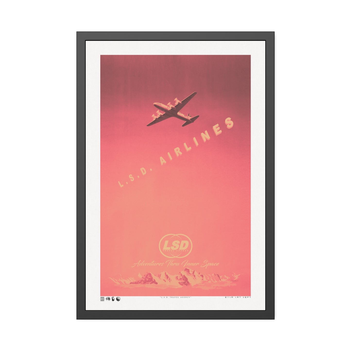 Faded - L.S.D. Travel - Sunset - Framed Print