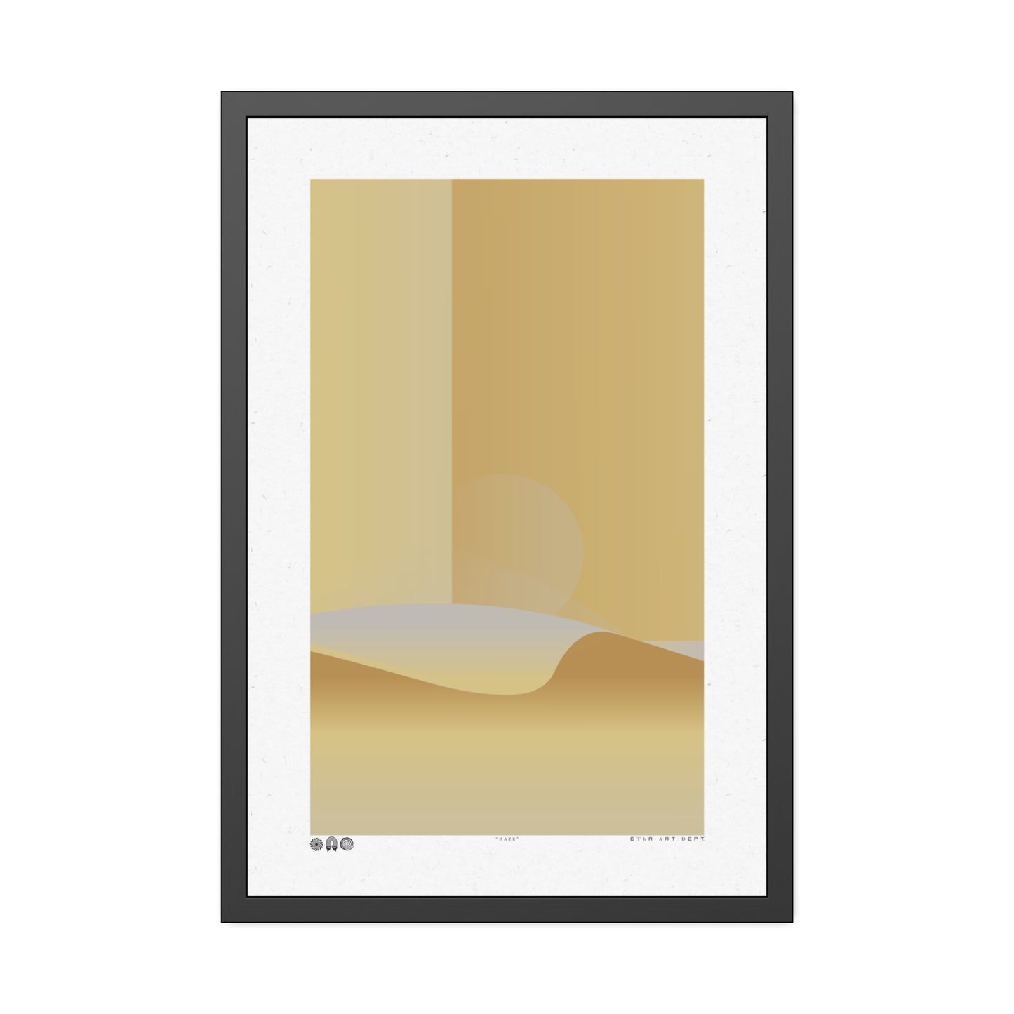 Haze - Sunny - Framed Print
