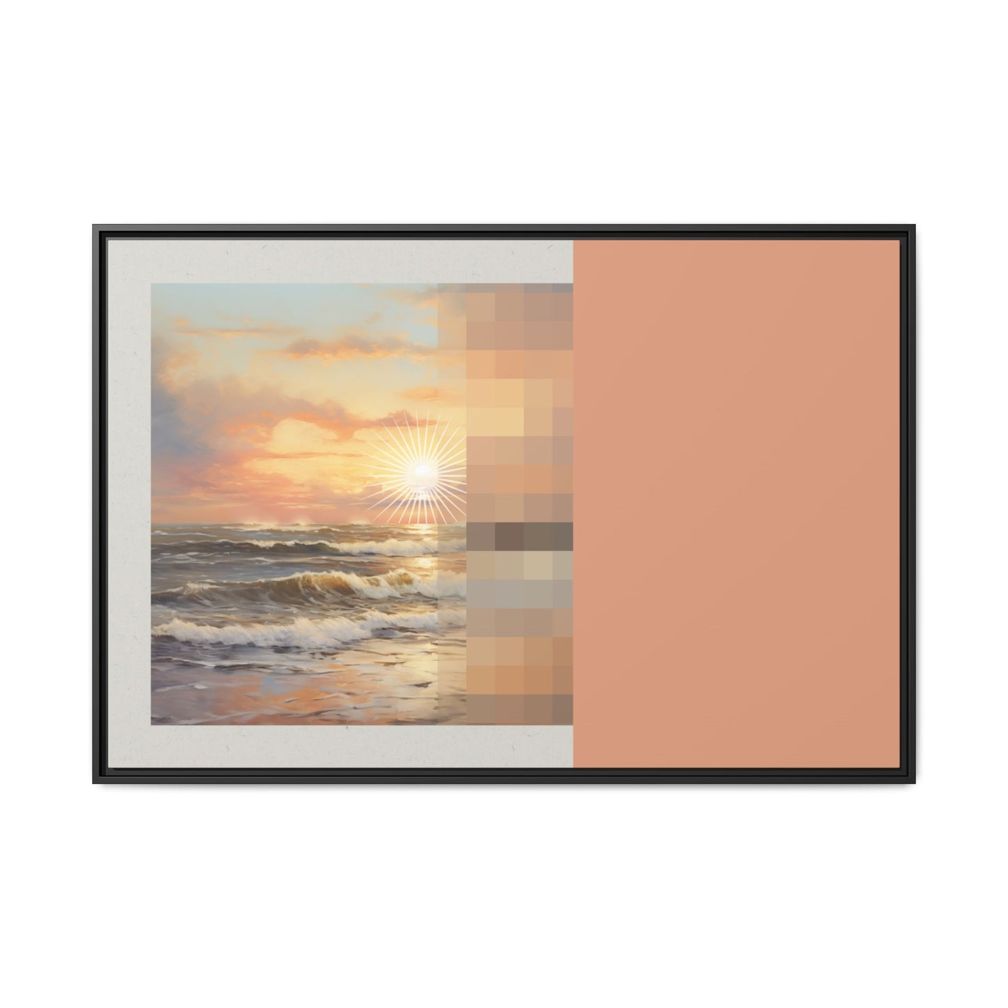Golden Hour - MDRN ANTQ - Framed Canvas