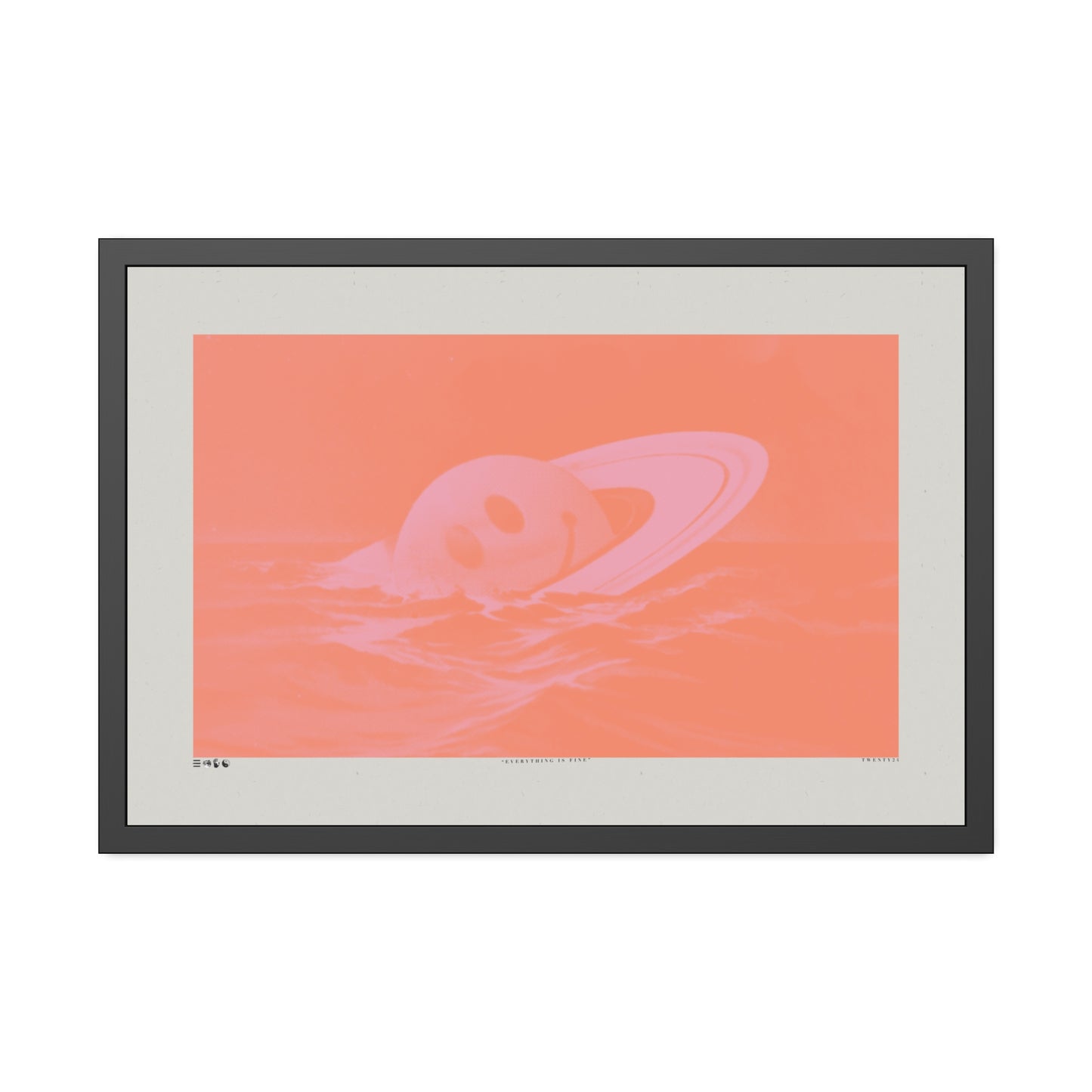Everything Is Fine - Torched - Framed Print