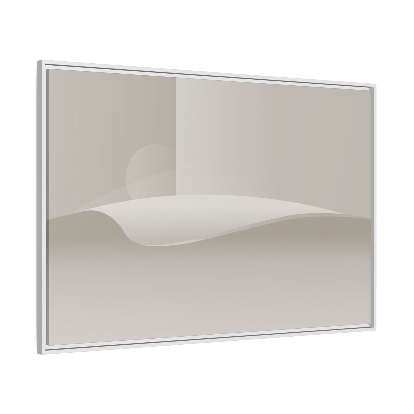Cylinders 2 - Sand - Framed Canvas