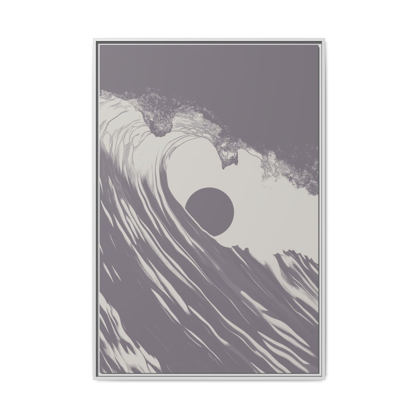 Keyhole - Purple Haze - Framed Canvas