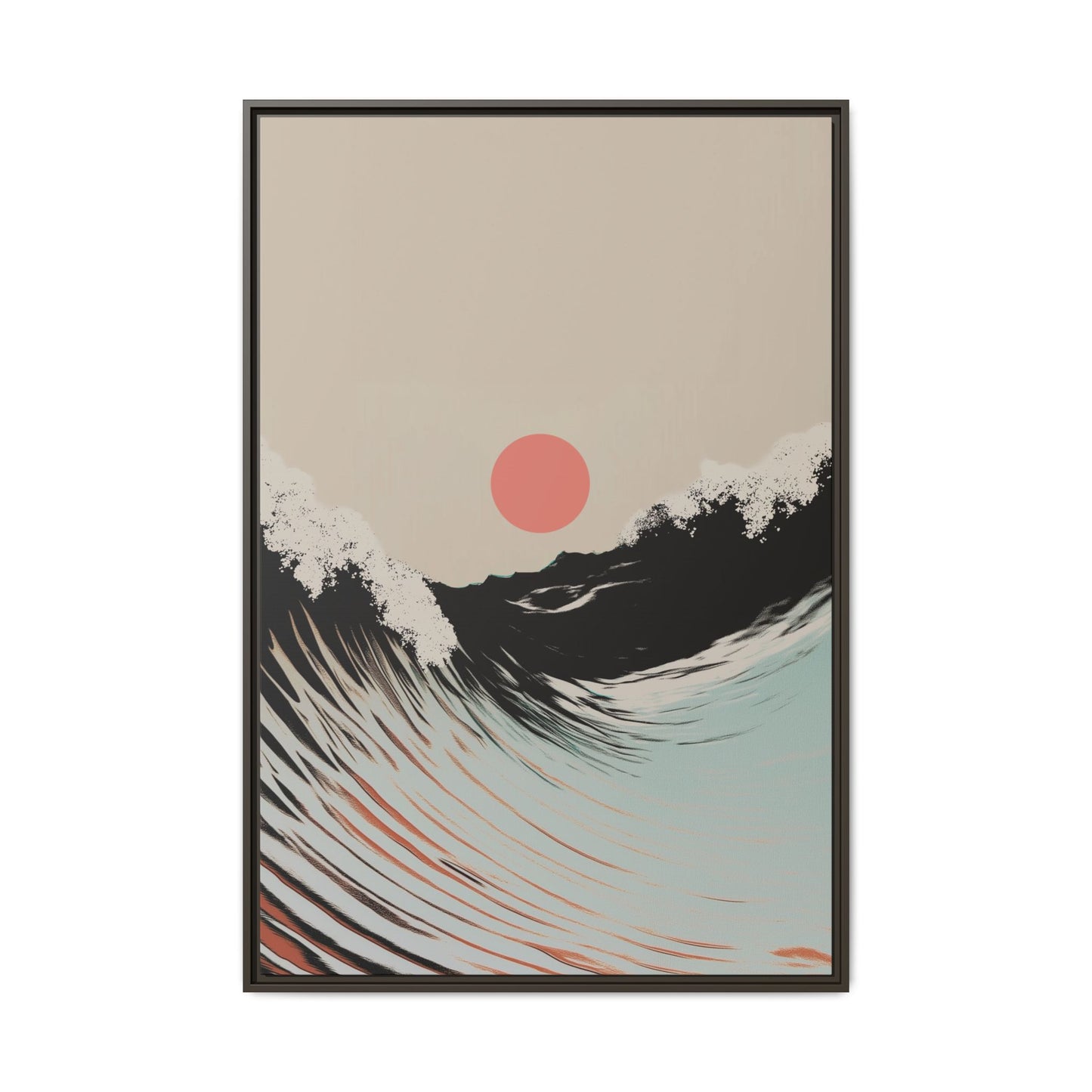 Washed - Sand - Framed Canvas