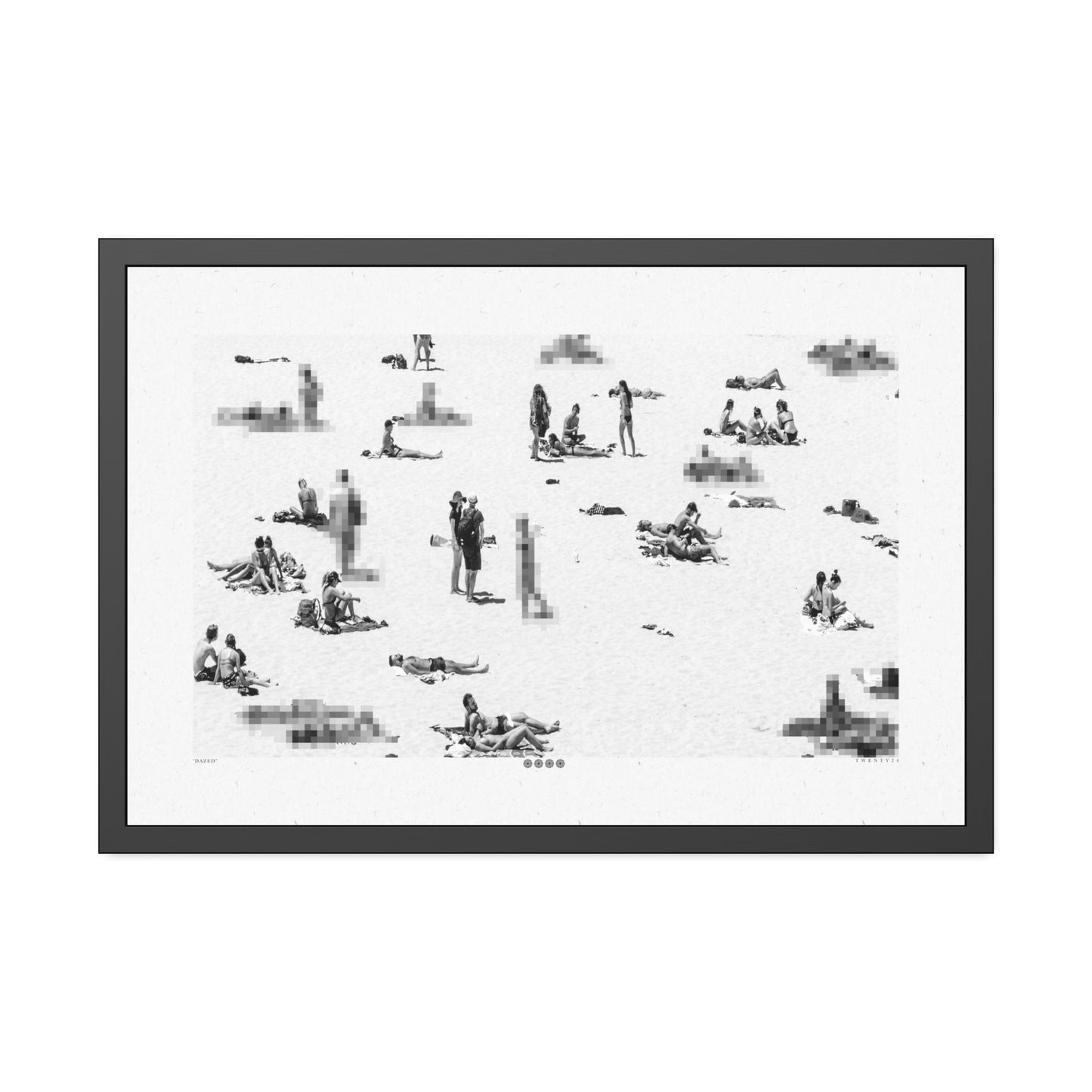 Dazed - Stone - Framed Print