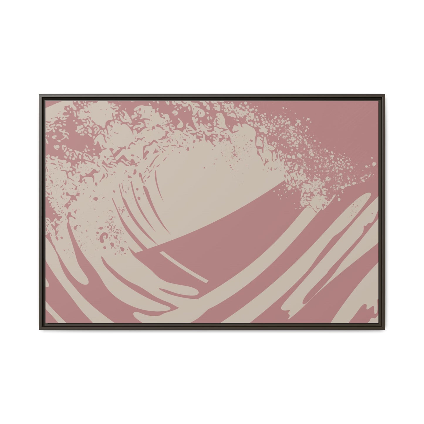 Turmoil - Rose - Framed Canvas