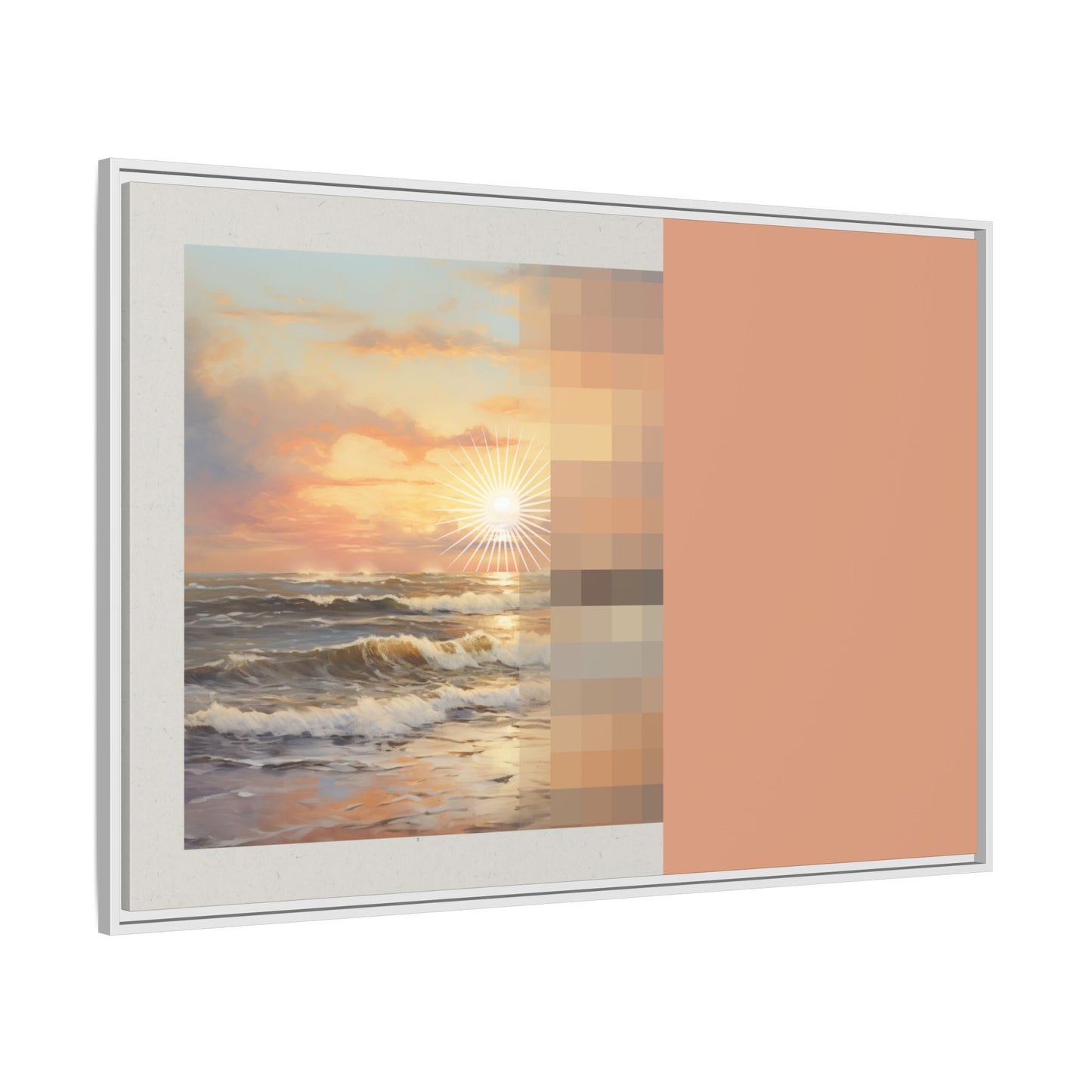 Golden Hour - MDRN ANTQ - Framed Canvas