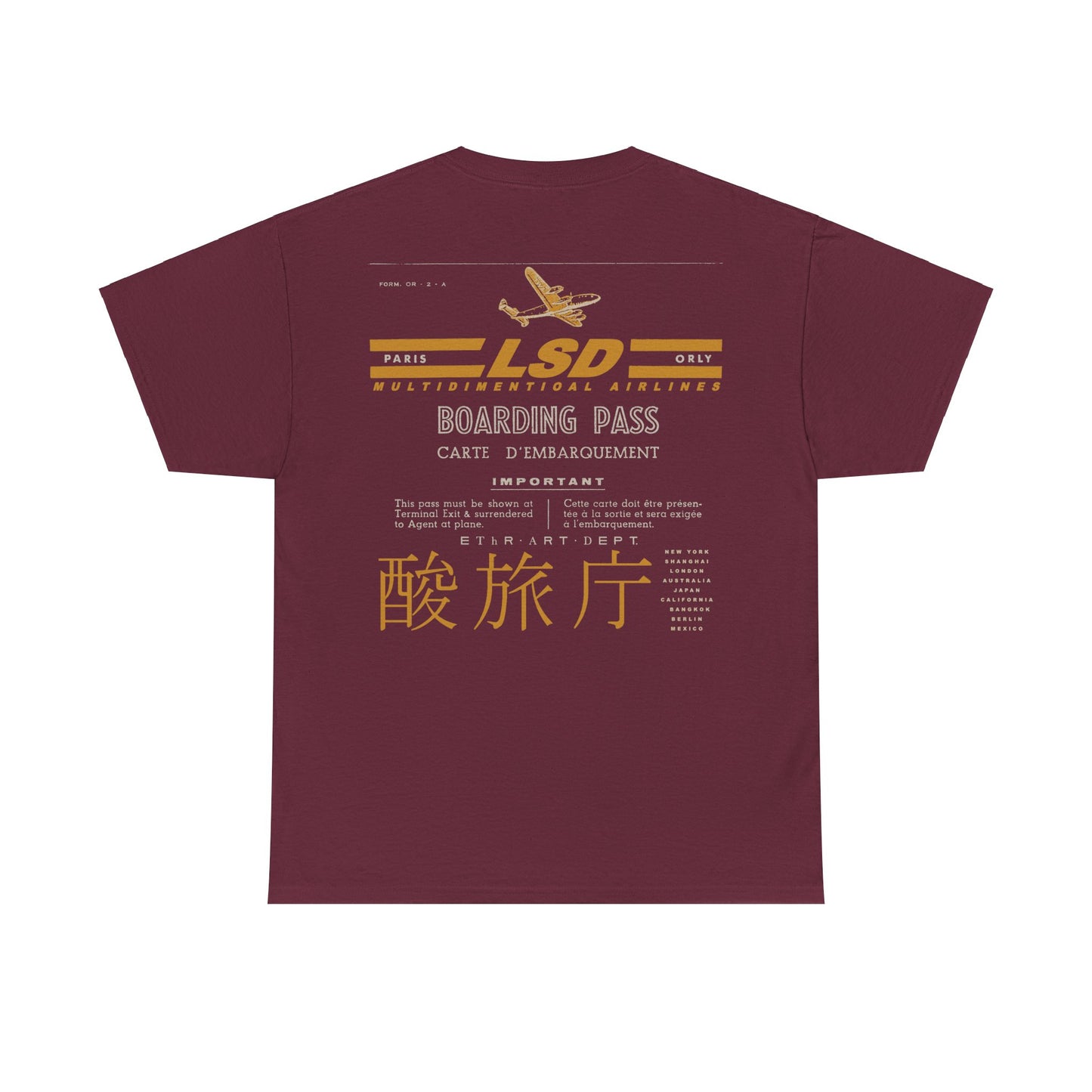 L.S.D. Boarding Pass T-Shirt