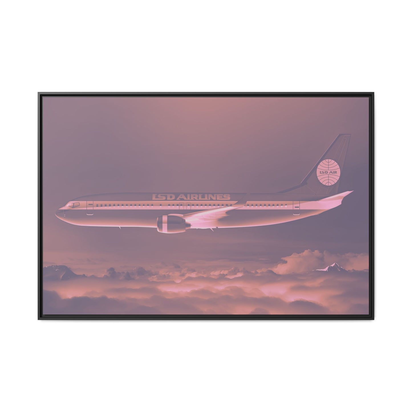 L.S.D. Airlines - Dusk - XL Framed Canvas