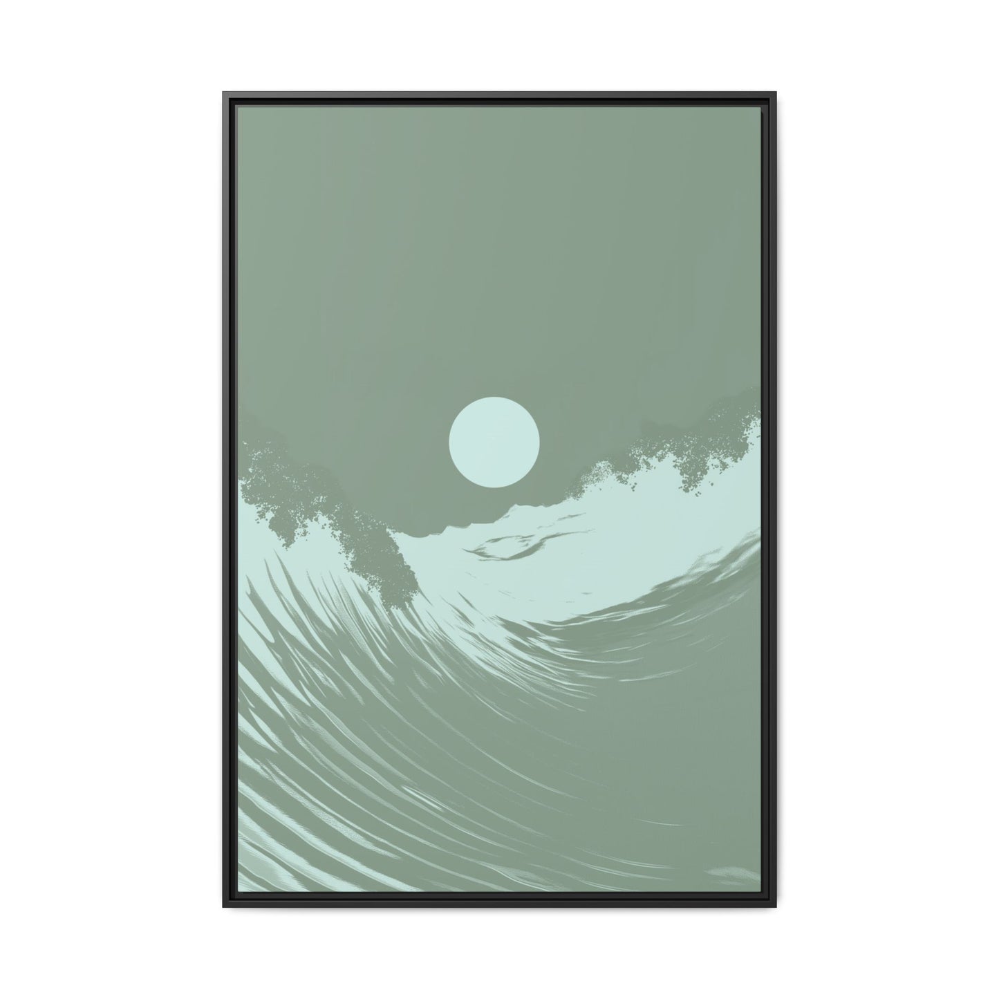 Washed - Sage - Framed Canvas