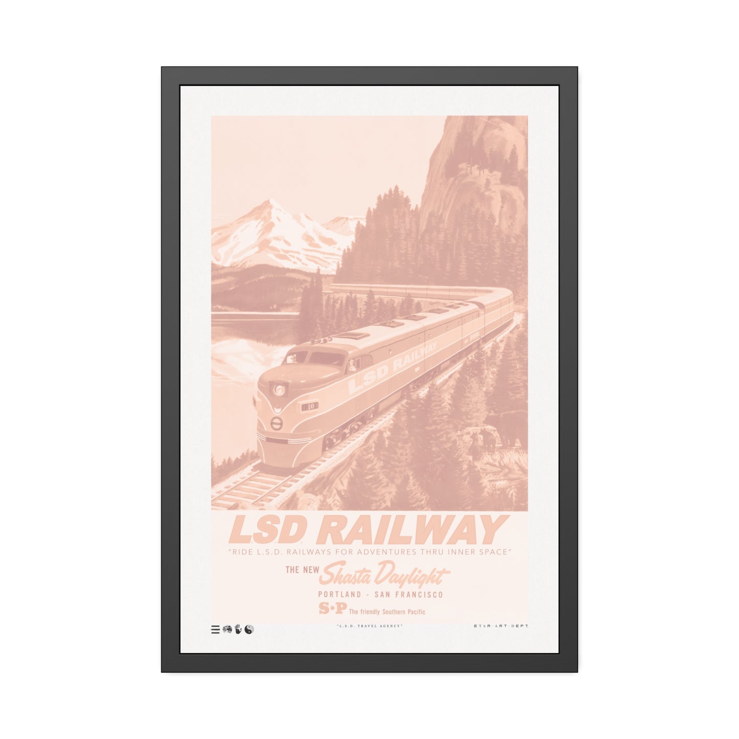 Rails - L.S.D. Travel - Dusk - Framed Print