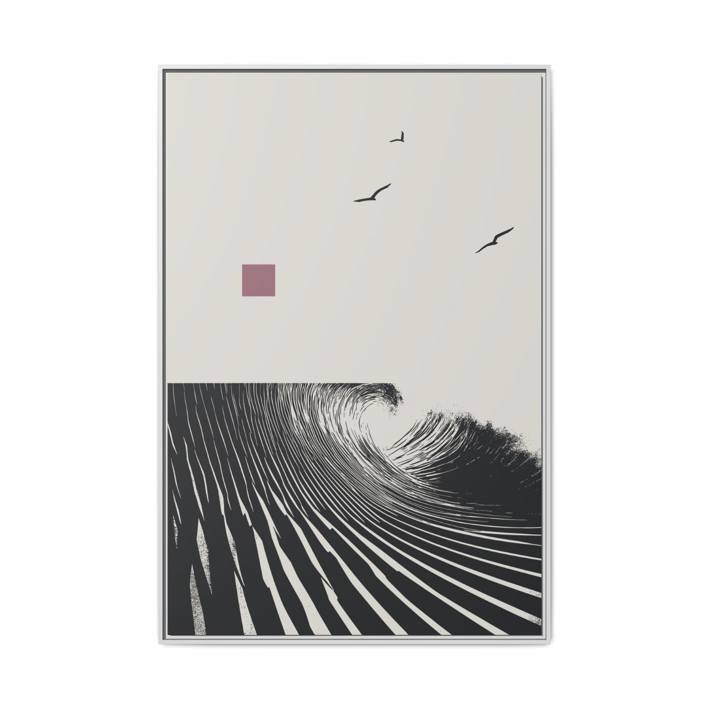 Vortex - Stone - XL Framed Canvas