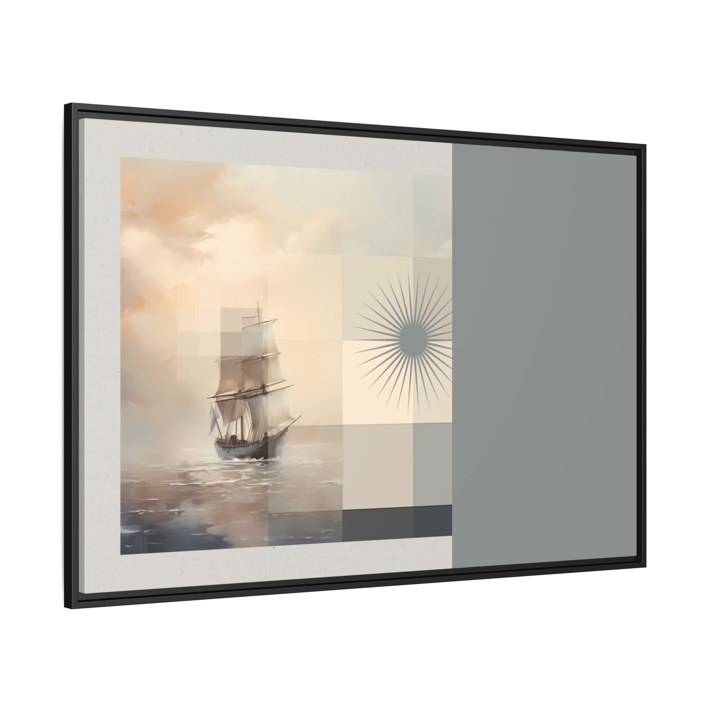 Calm Seas - MDRN ANTQ - Framed Canvas