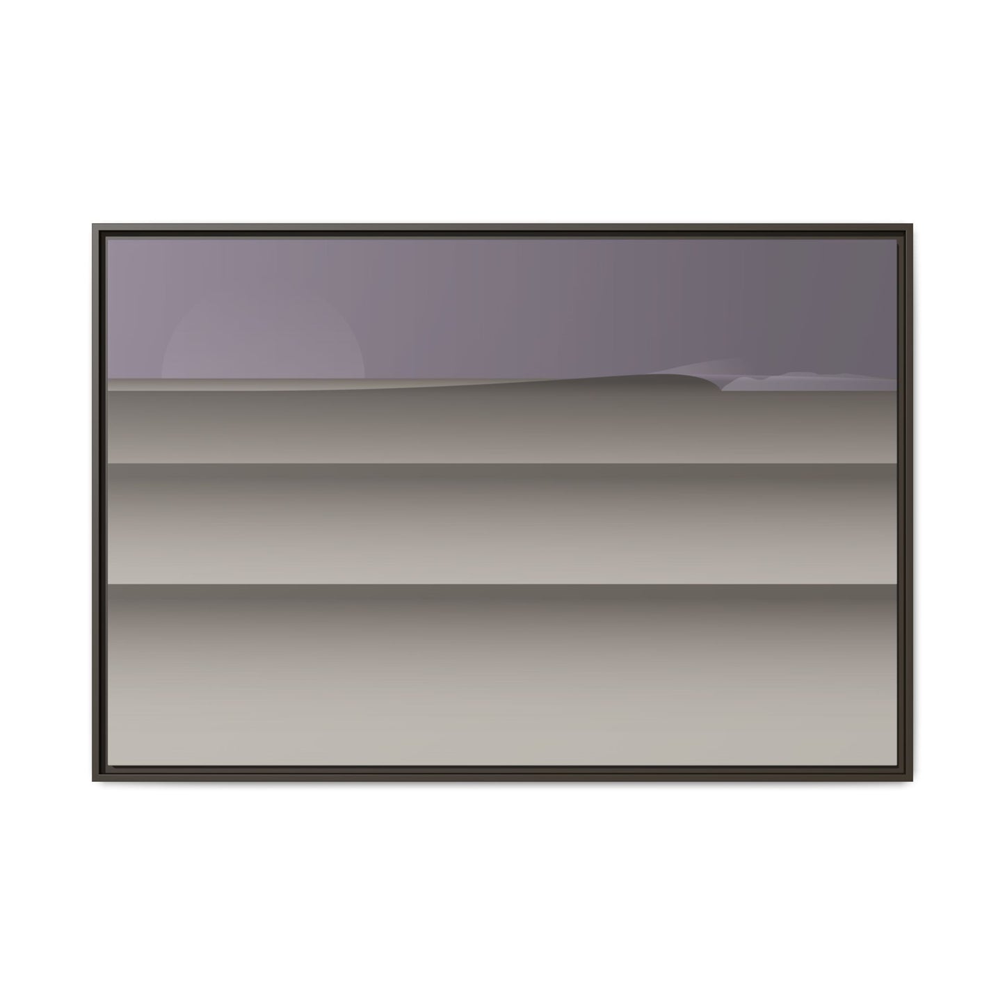 Lines - Purple Haze - Framed Canvas