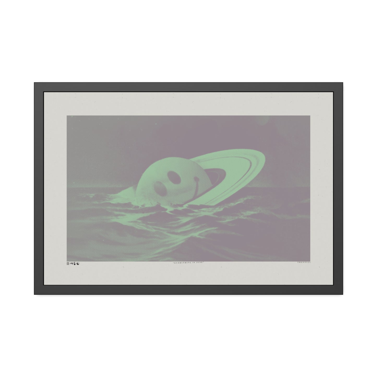 Everything Is Fine - Purple Haze - Framed Print