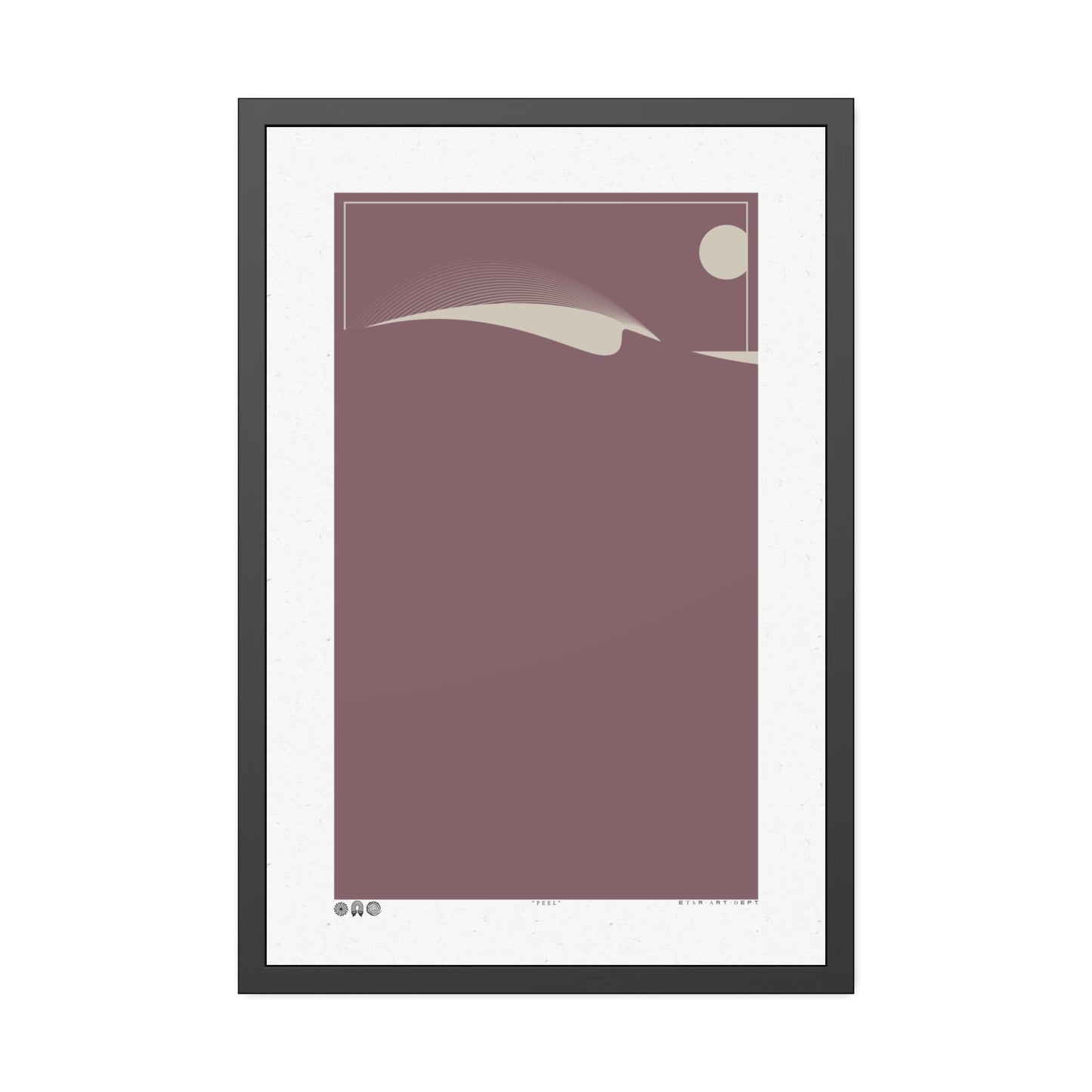 Peel - Merlot - Framed Print