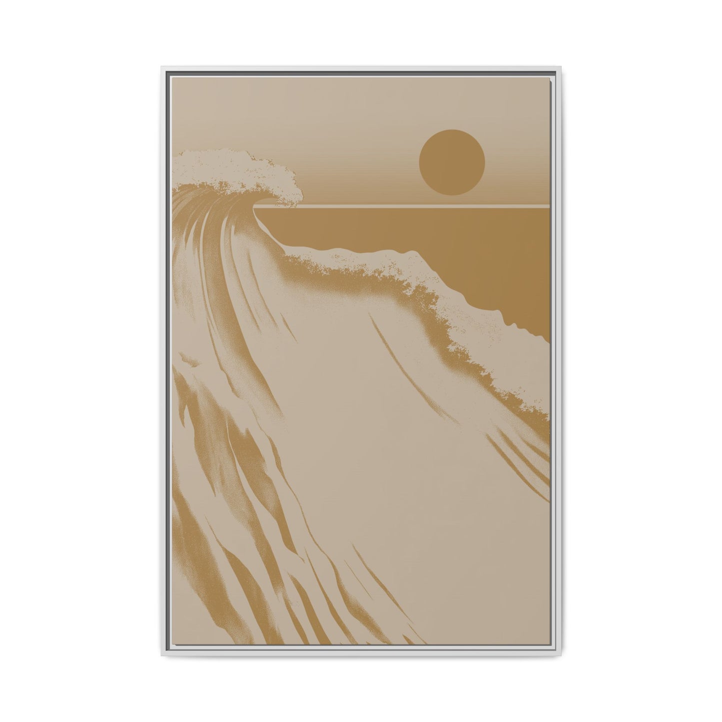 Crest - Gold - Framed Canvas