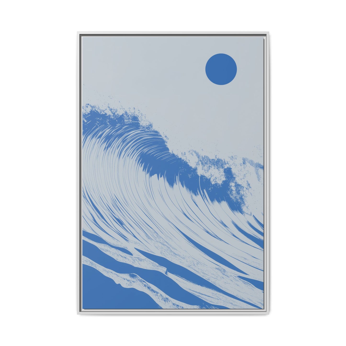 Thresh Wave - Royal - Framed Canvas