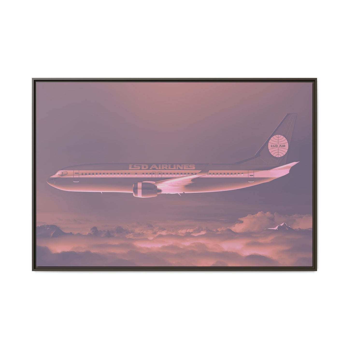 L.S.D. Airlines - Dusk - XL Framed Canvas